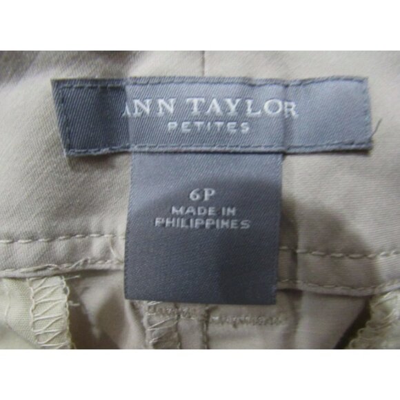 Ann Taylor Loft Women’s 6P Wide Leg khaki Dress Pant - Picture 3 of 6